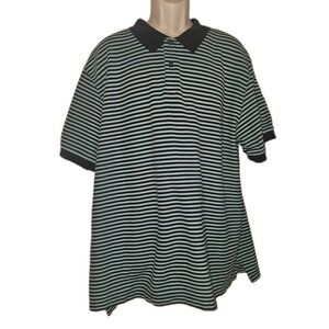 LL‎ Bean Mens 2XL Polo Collared Shirt Short Sleeve Cotton Coastalcore Preppy